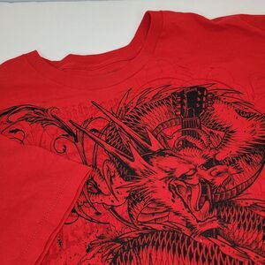 Gibson,‎ Eastern Harmony Red Graphic Print T-Shirt, XXL, NWT